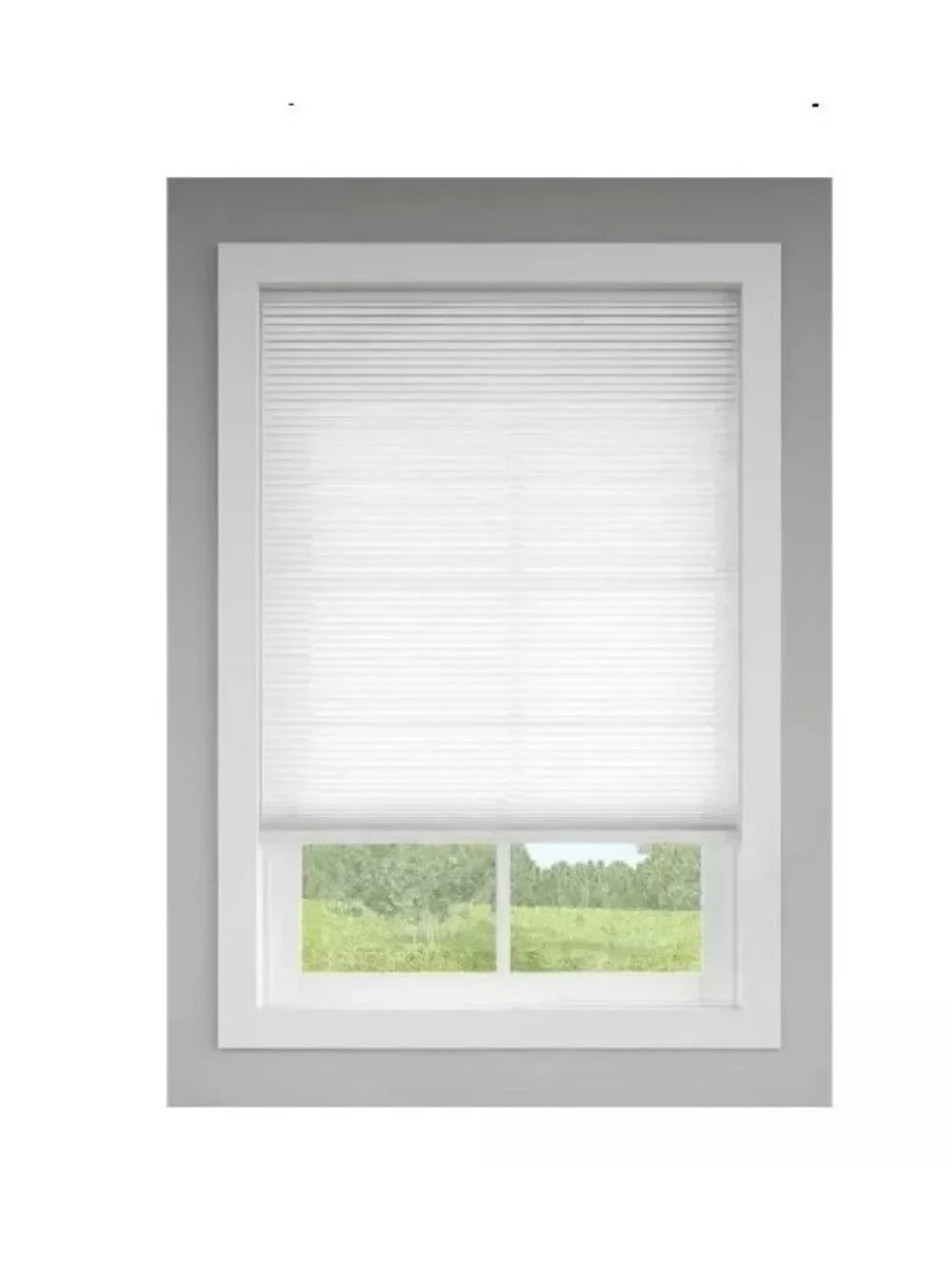 LEVOLOR 22 5/16-In X 72-In Trim & Go Snow Light Filtering Cordless Cellular Shad